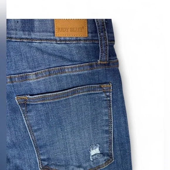 JUDY BLUE JEGGINGS WORLAND HIGH RISE‎ PULL ON BOYFRIEND WOMENS SIZE 5/27 - Picture 4 of 7